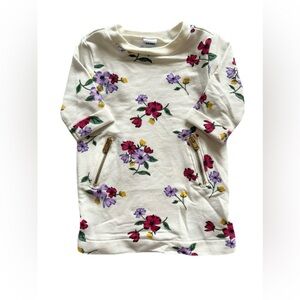 Old Navy Casual Floral Dress Cream